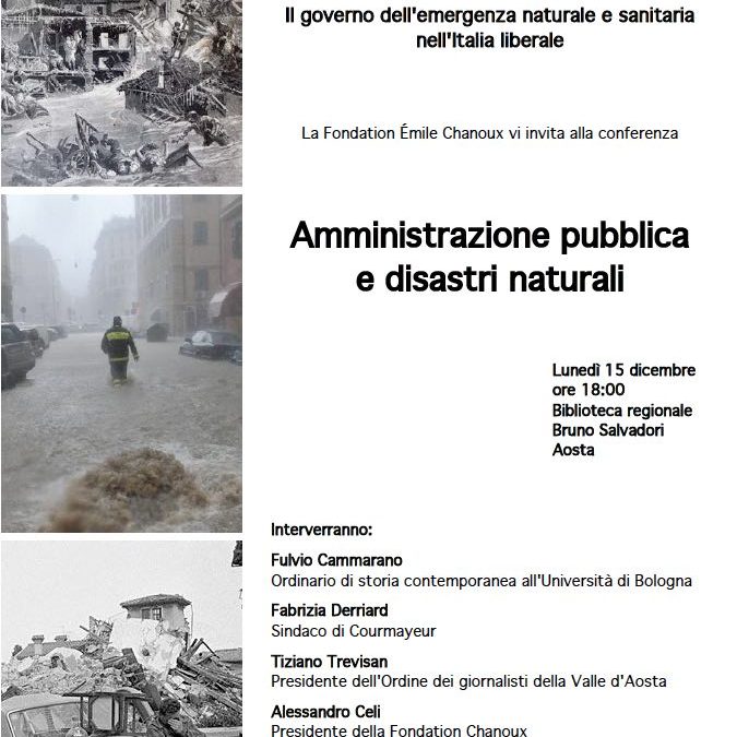 Amministrazione pubblica e disastri naturali