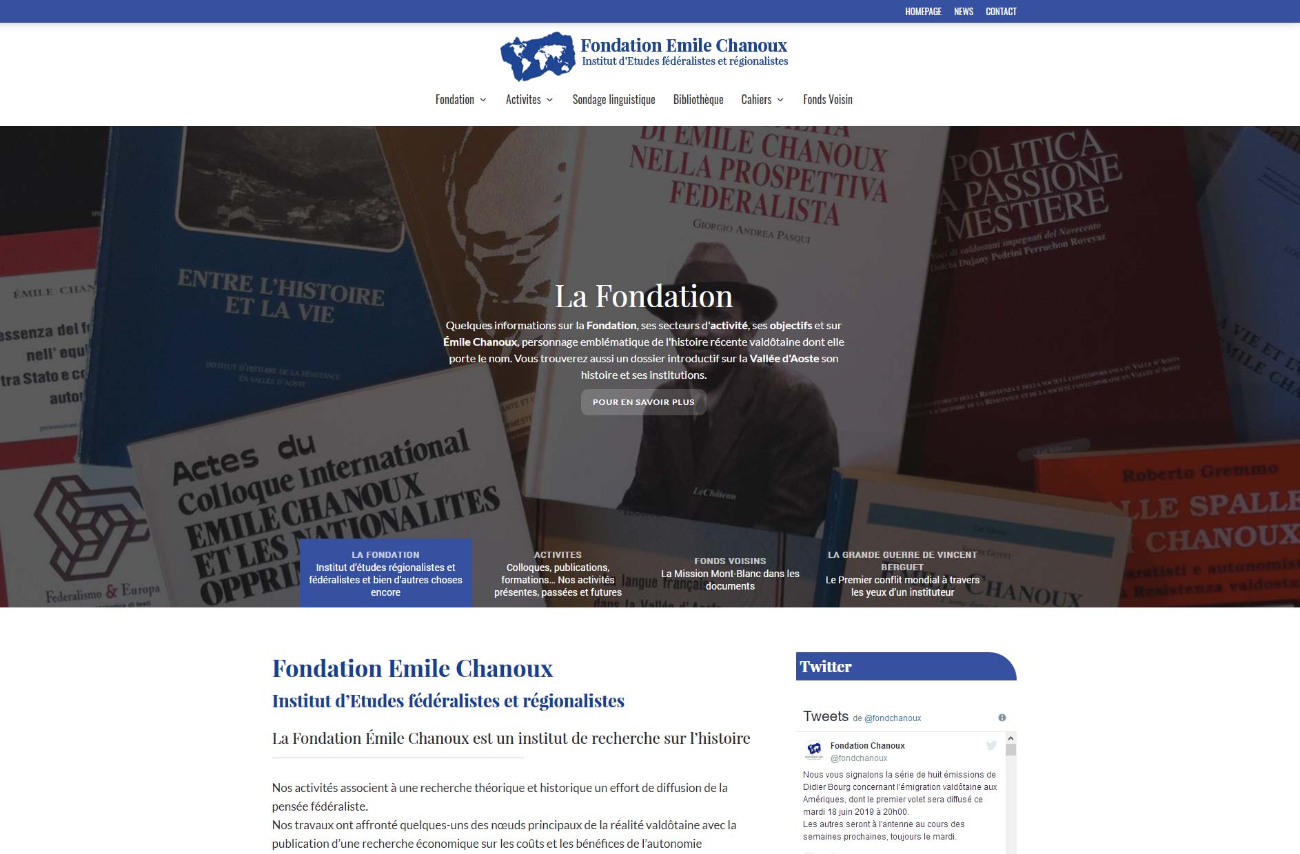 Le site de la Fondation a fait peau neuve