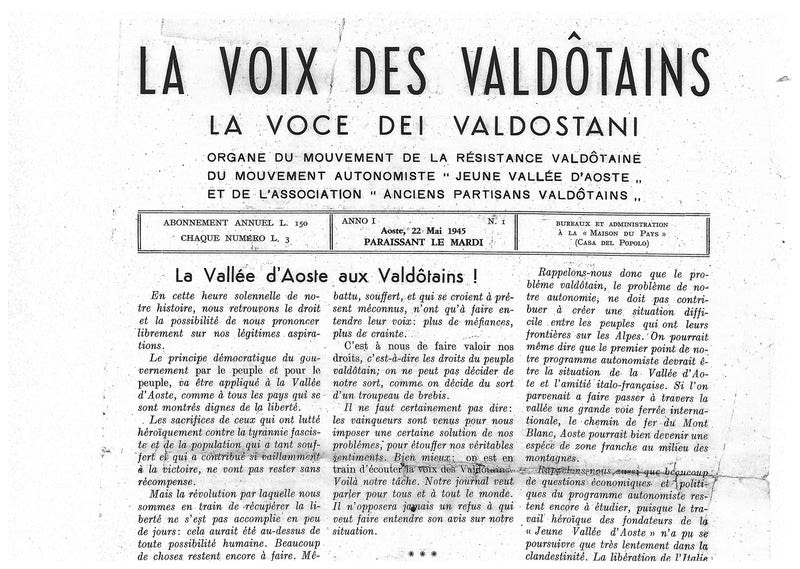 La Vallée d’Aoste aux Valdôtains