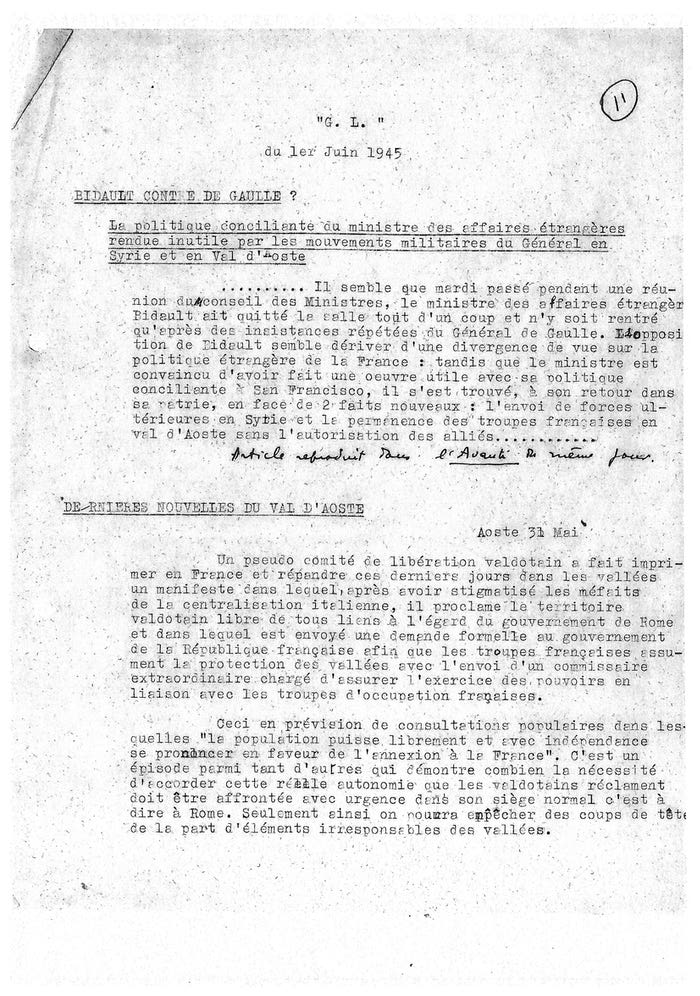 Bidault contre De Gaulle