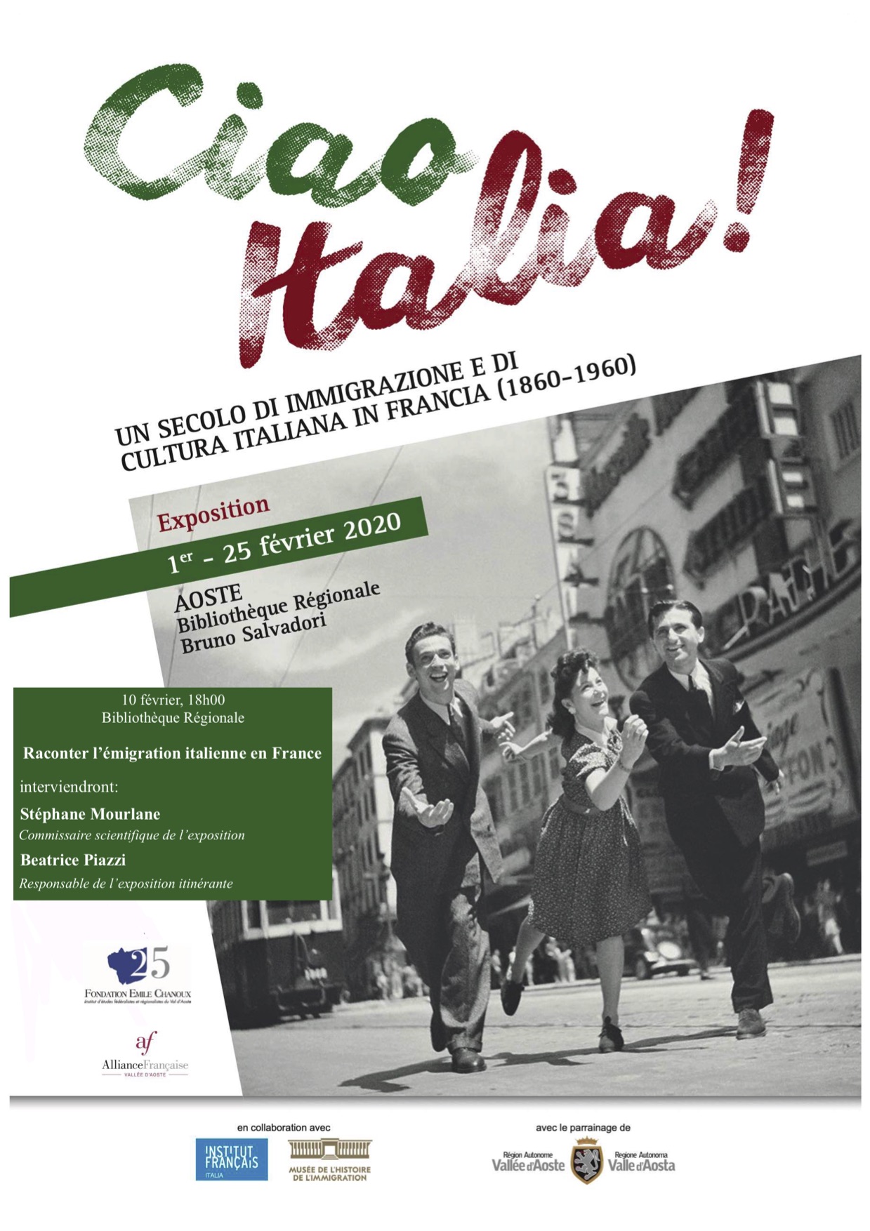 Ciao Italia! Un siècle d’immigration et de culture italiennes en France